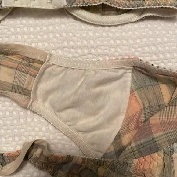 Vintage Victoria’s Secret Gold Tag cotton plaid bra and panty set.  Size 36C & L - Picture 4 of 7